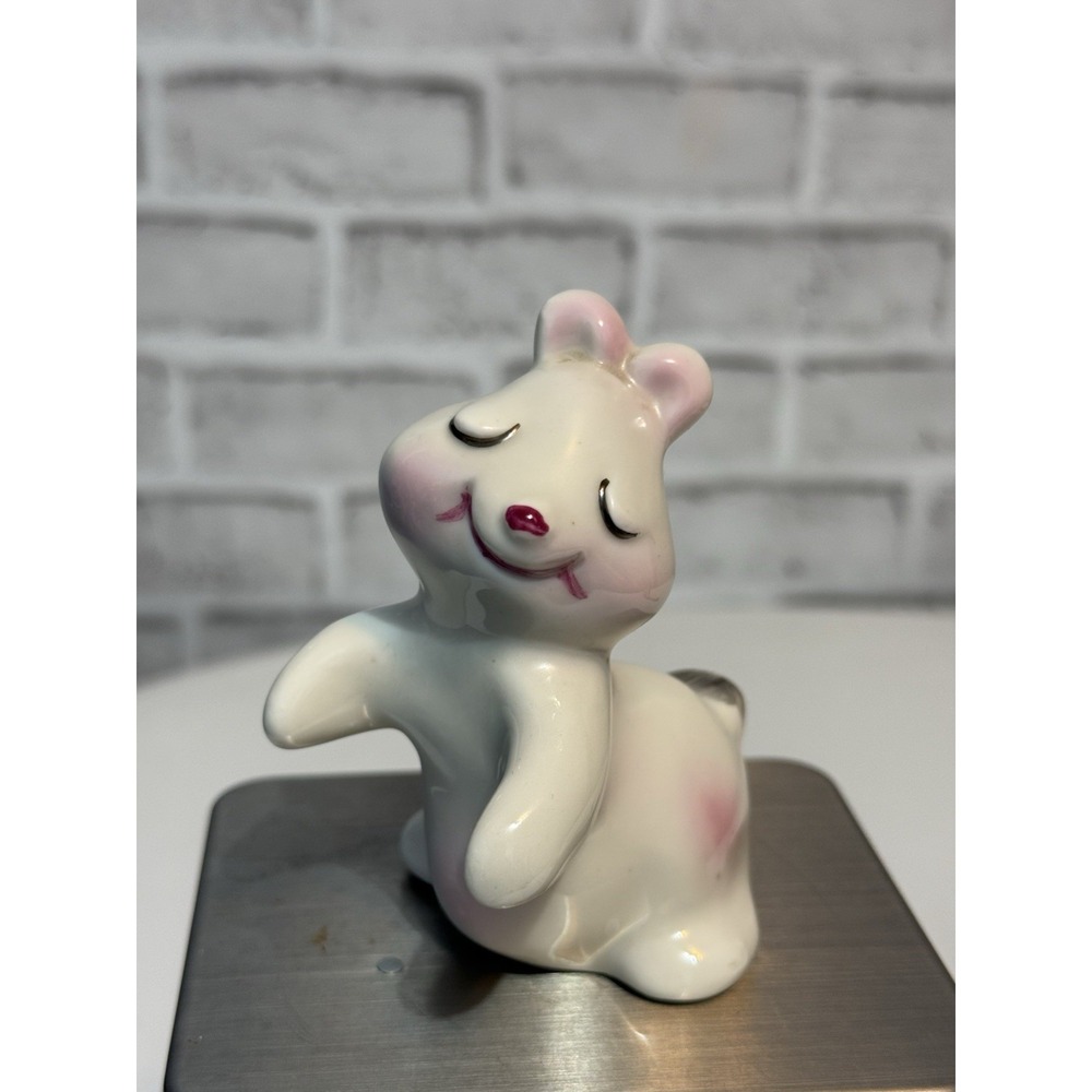 VINTAGE VAN TELLINGEN BUNNY HUG PEPPER SHAKER RABBITS DISPLAY TABLEWARE